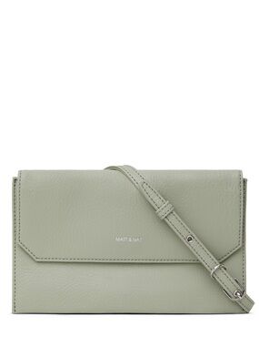 Matt & Nat Suky Sage Green Vegan Crossbody Wallet